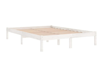 White Pine Wood Bed Frame, 140 x 190 cm