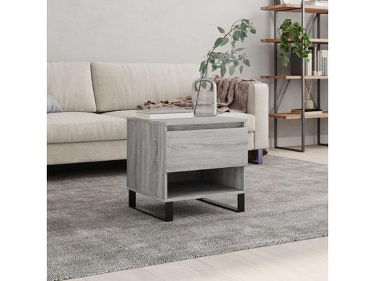 Gray Engineered Wood Coffee Table, 50 x 46 x 50 cm