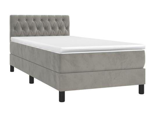 Gray Velvet Mattress, 100 x 200 cm
