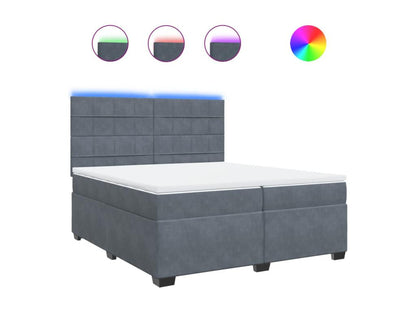 Gray Velvet Mattress, 200 x 200 cm - dlz1766461336623