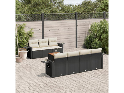 Black Woven Resin Wicker Outdoor Furniture Set - dlz1766461559852