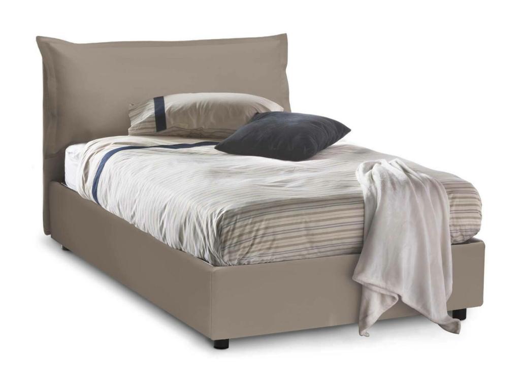 Gray Leather Mattress, 120 x 190 cm