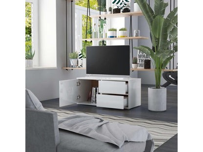 White TV Stand, 80 x 34 x 36 cm