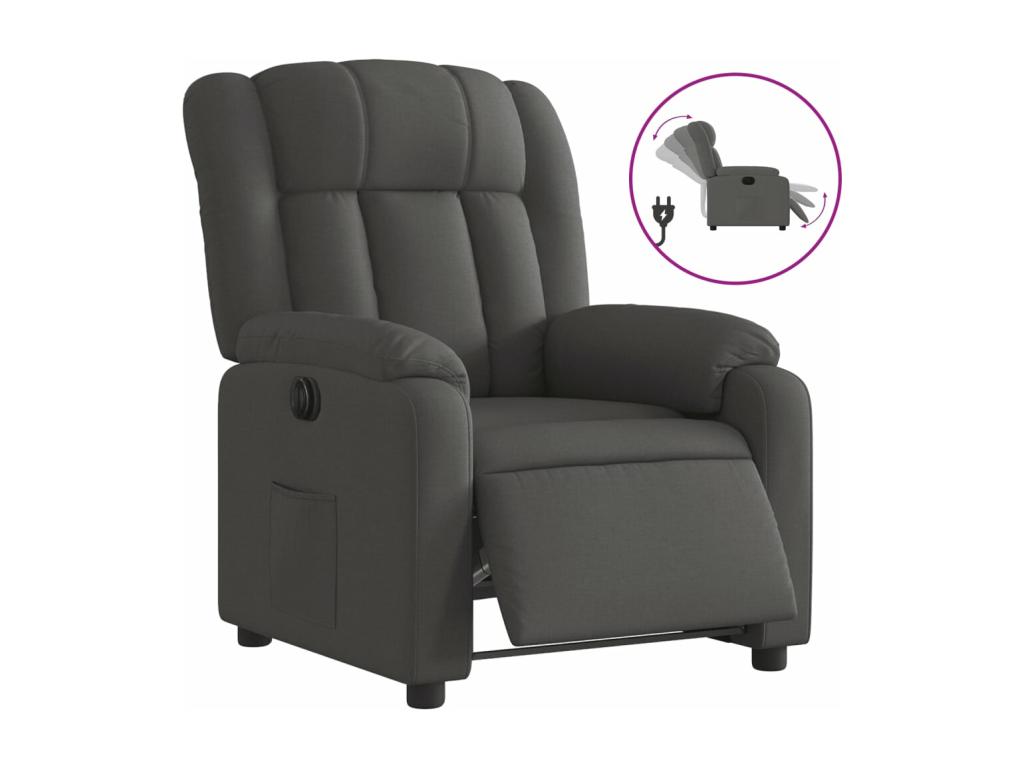 Gray Fabric Accent Chair - dlz1766461426444