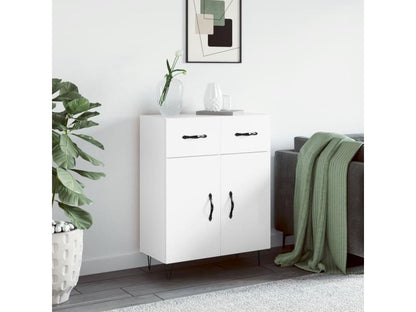 White Engineered Wood Sideboard, 69.5 x 34 x 90 cm - dlz1766461813713
