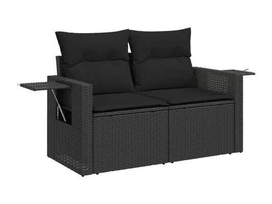 Black Woven Resin Wicker Outdoor Furniture Set - dlz1766461808008