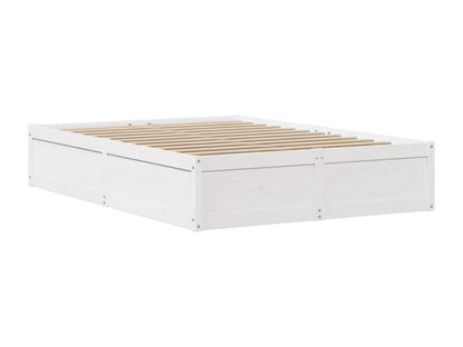 White Pine Wood Bed Frame, 140 x 200 cm