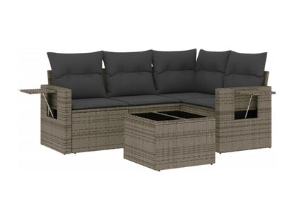 Gray Woven Resin Wicker Outdoor Furniture Set - dlz1766461437951