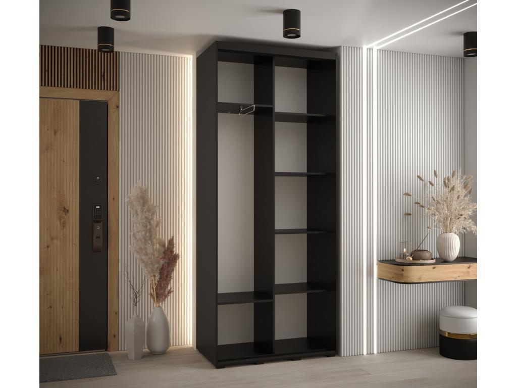 Black Wardrobe, 110 x 45 x 235.2 cm - dlz1766461102071