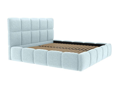 Blue Fabric Bed, 140 x 190 cm