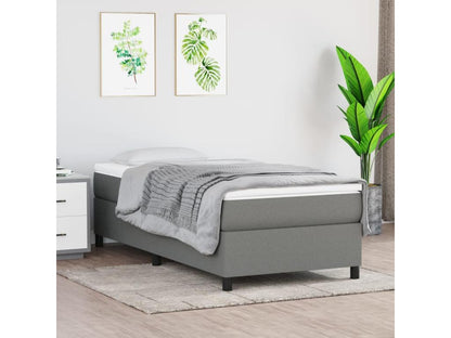 Gray Fabric Bed, 90 x 190 cm