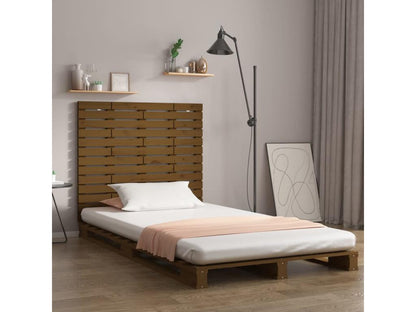 Brown Solid Wood Bed, 141 x 3 x 91.5 cm