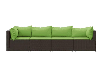 Brown Woven Resin Wicker Outdoor Furniture Set - dlz1766461751246