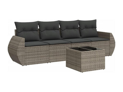 Gray Woven Resin Wicker Outdoor Furniture Set - dlz1766461297832