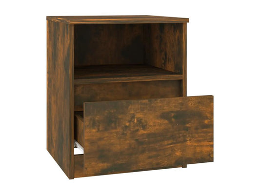 Brown Engineered Wood Table, 40 x 40 x 50 cm