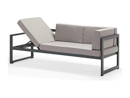 Gray Fabric Outdoor Furniture Set