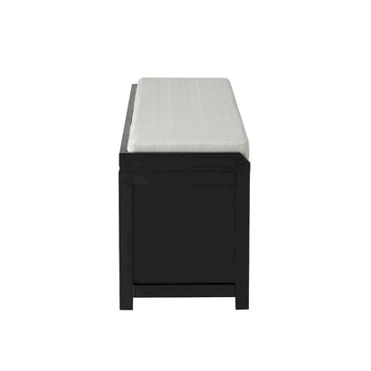 19.3 in.H X 46.85 in.W X 15.35 in.D Wood Storage Bench with Cabinets
