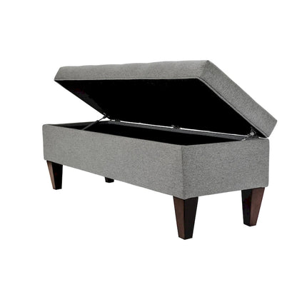 Brooke Corona Upholstered Button-tufted Wood Long Storage Bench