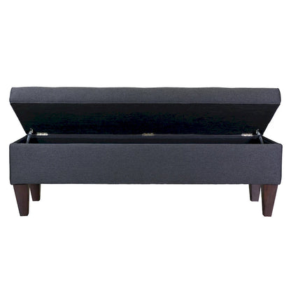 Brooke Corona Upholstered Button-tufted Wood Long Storage Bench