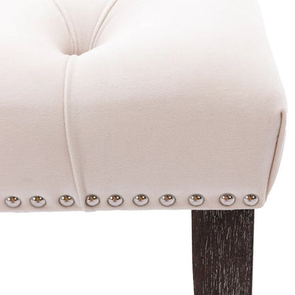 Upholstered Tufted Bench Ottoman Accent Bench