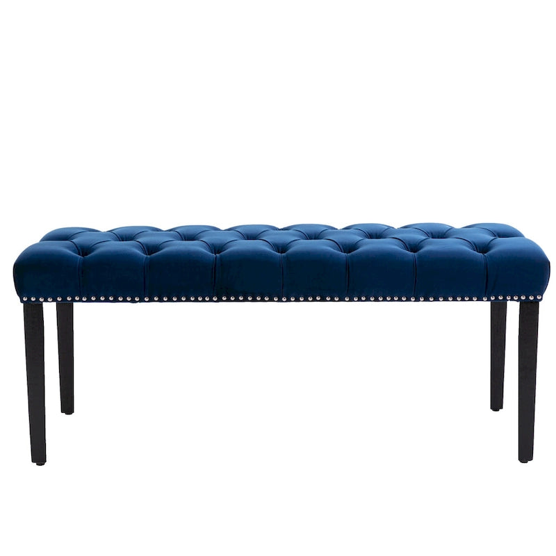 Upholstered Tufted Bench Ottoman Accent Bench