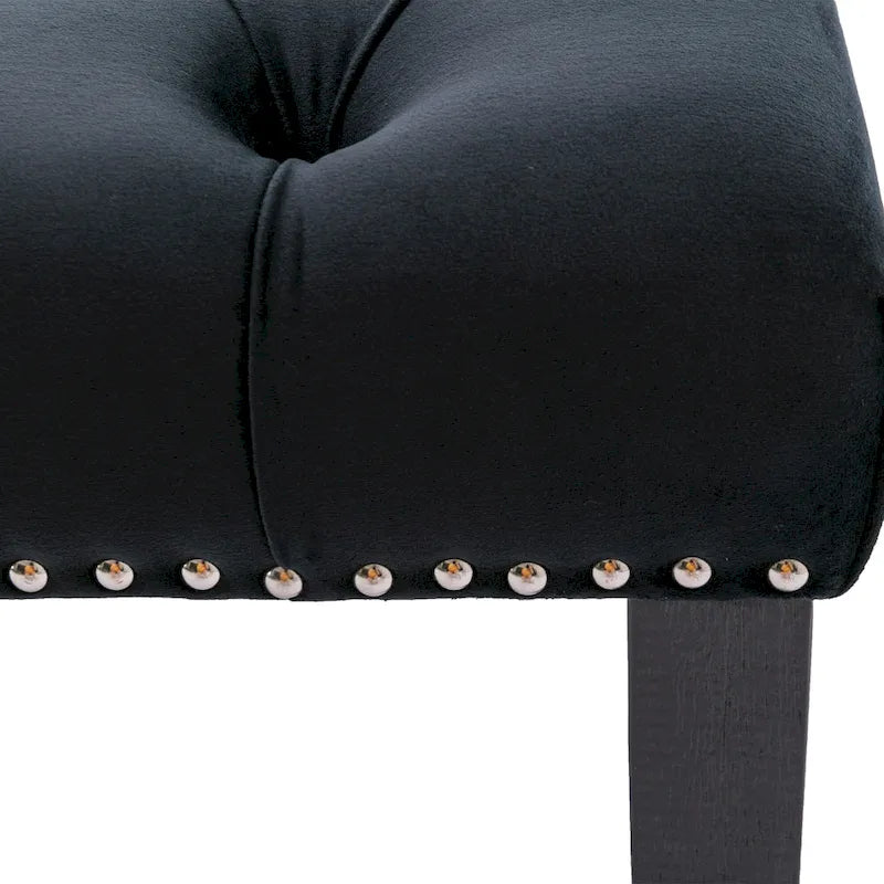 Upholstered Tufted Bench Ottoman Accent Bench