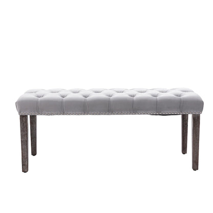 Upholstered Tufted Bench Ottoman Accent Bench