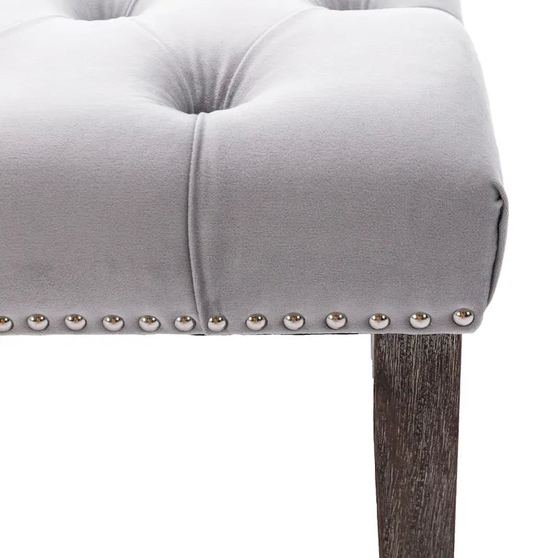 Upholstered Tufted Bench Ottoman Accent Bench