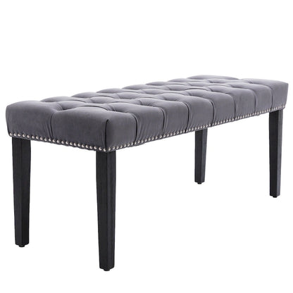 Upholstered Tufted Bench Ottoman Accent Bench
