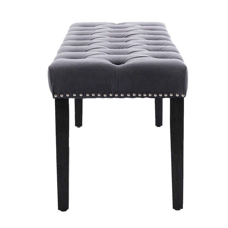 Upholstered Tufted Bench Ottoman Accent Bench