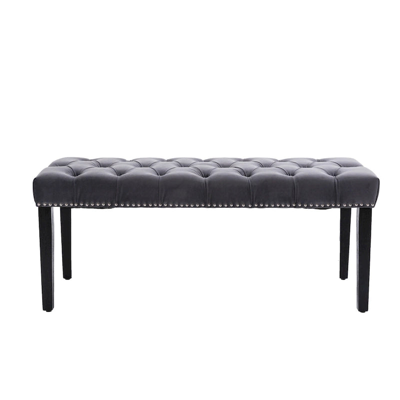 Upholstered Tufted Bench Ottoman Accent Bench