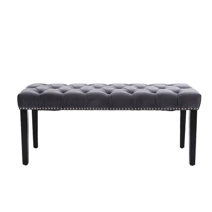 Upholstered Tufted Bench Ottoman Accent Bench