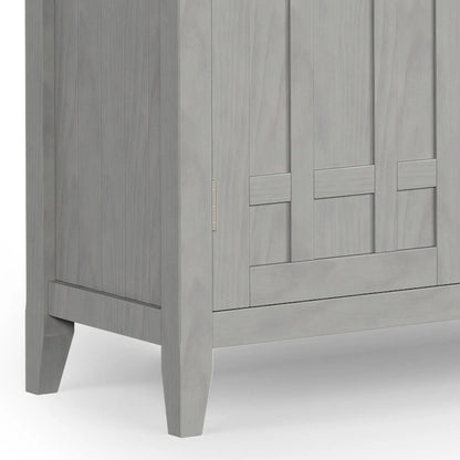 WYNDENHALL Freemont SOLID WOOD 54 Wide Transitional Sideboard Buffet & Wine Rack - 17 D x 54 W x 36 H