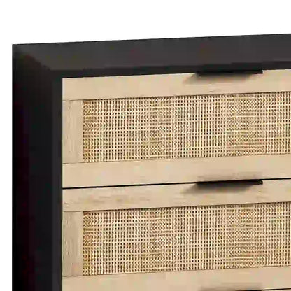 51.186-Drawers Rattan Storage Cabinet for Bedroom,Living Room