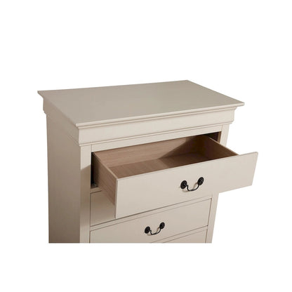 Louis Phillipe 5 Drawer Chest of Drawers (33 in L. X 18 in W. X 48 in H)
