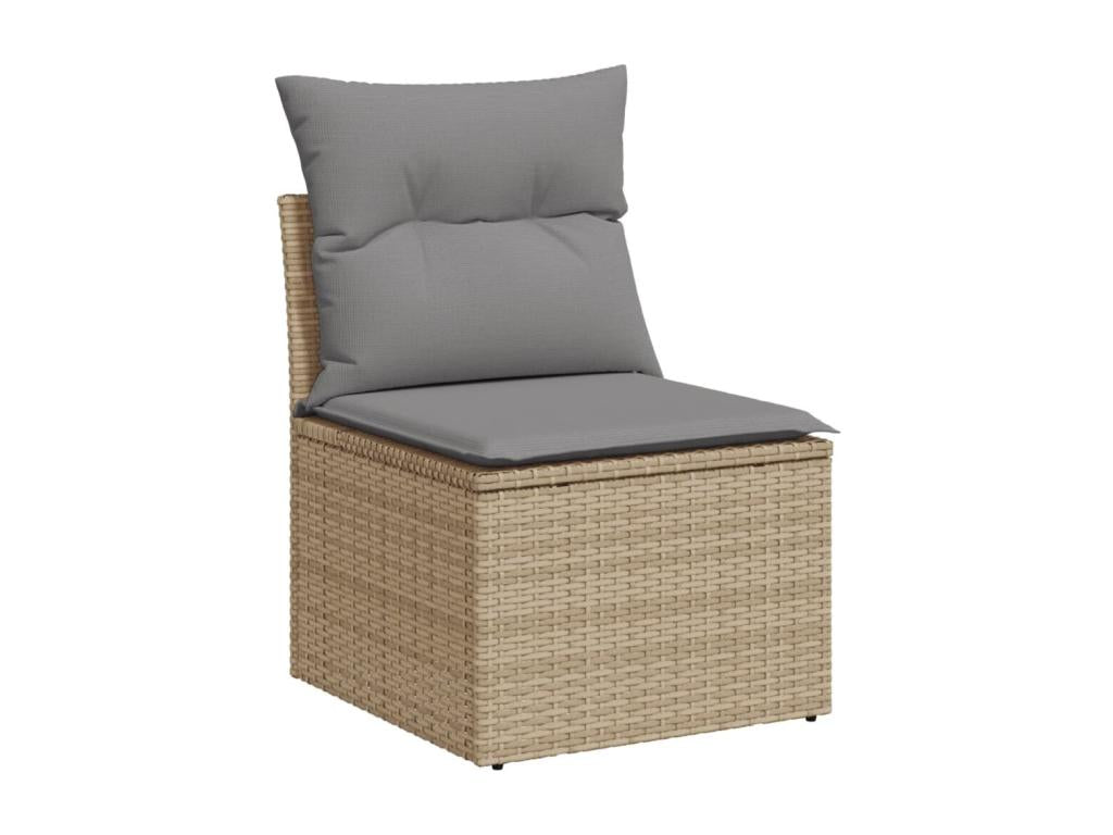 Beige Woven Resin Wicker Outdoor Furniture Set - dlz1766461681050