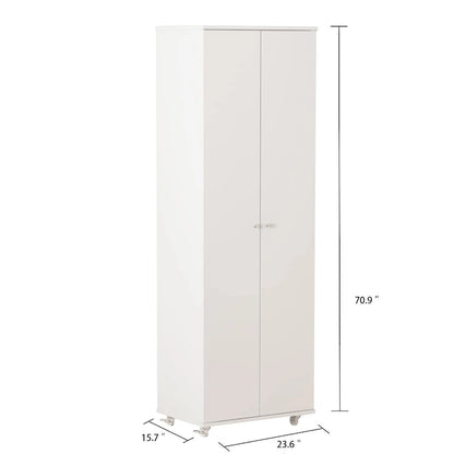 23.6 W 70.9High Shoe Cabinet, 8 Floors, Three Adjustable Boards