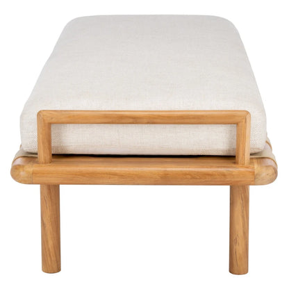 SAFAVIEH Couture Constantine Teak Cushion Bench - 70 W x 25.7 L x 18.5 H