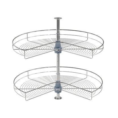 Dowell Lazy Susan 32 Diameter - 270 Degree Double Rack Stainless Steel