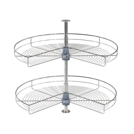 Dowell Lazy Susan 32 Diameter - 270 Degree Double Rack Stainless Steel
