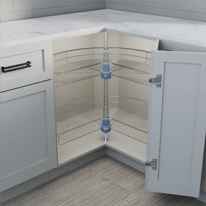 Dowell Lazy Susan 32 Diameter - 270 Degree Double Rack Stainless Steel