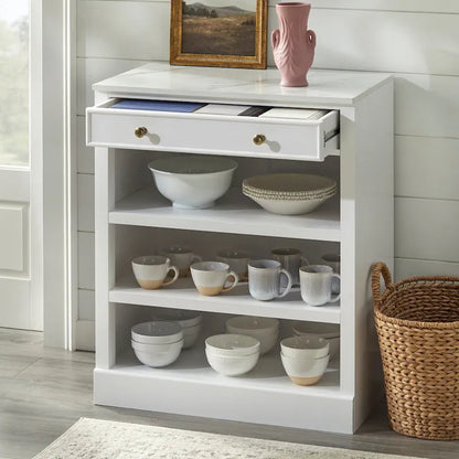 Lifestorey Monza 1-Drawer Cabinet with Shelves