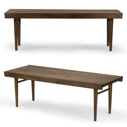 Baird Slatted Wooden Bench