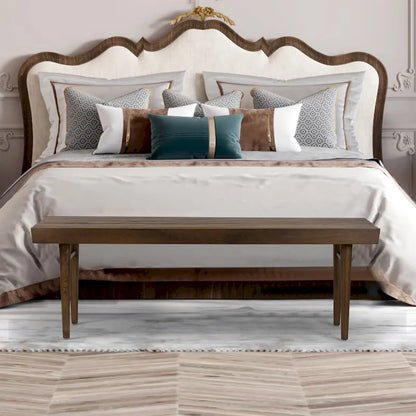 Baird Slatted Wooden Bench