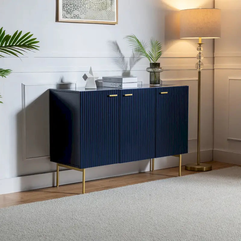 Anthedon Multifunctional 47 Buffet Sideboard Cabinet with 3 Doors by HULALA HOME