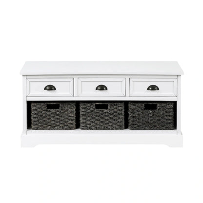 homes collection wood storage bench