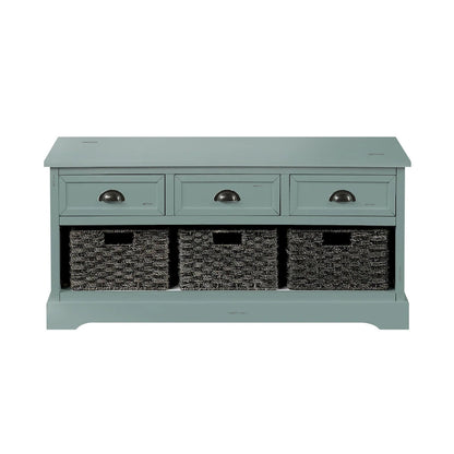 homes collection wood storage bench
