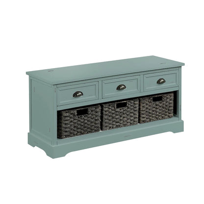 homes collection wood storage bench