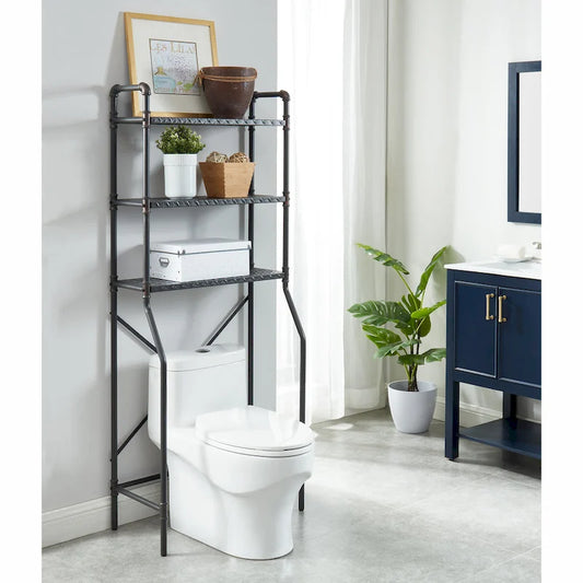Kilrea Traditional Over the Toilet Shelf Organizer by Furniture of America