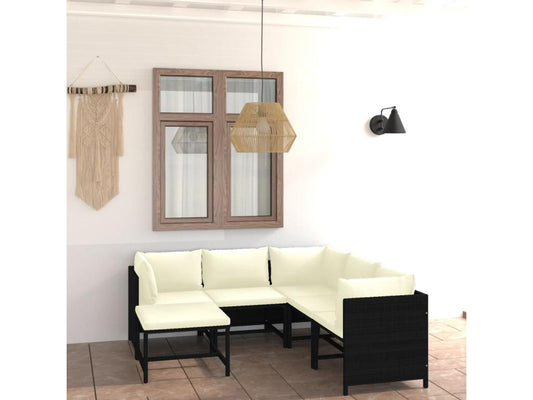 Black Woven Resin Wicker Outdoor Furniture Set - dlz1766461291156